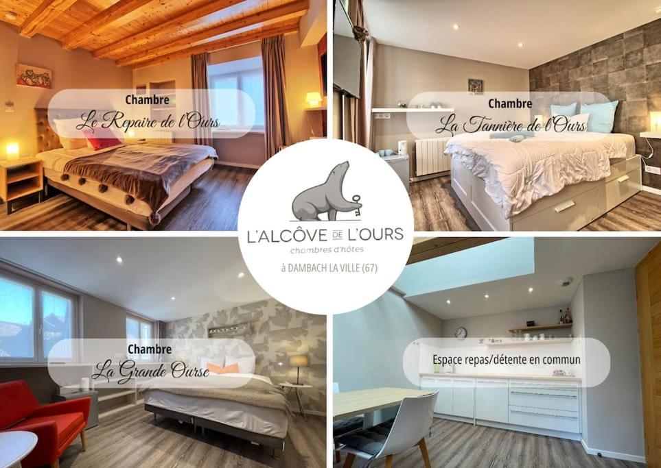 Le Repaire De L'Ours - L'Alcove De L'Ours - Chambre Cosy 2 Pers Dambach-la-Ville Exterior photo